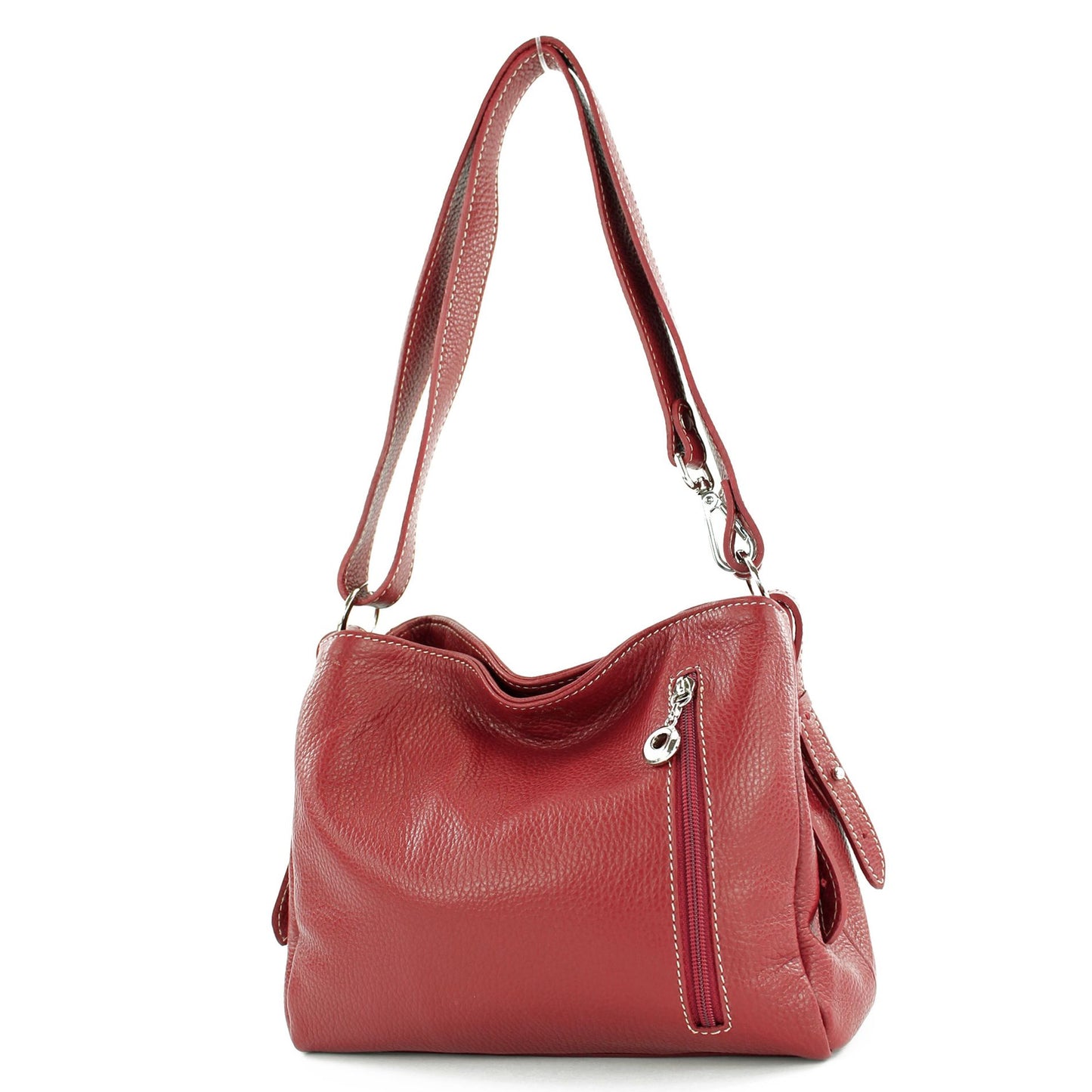 modamoda de T220 Damen Leder Schultertasche Handtasche Klein handmade in Italy