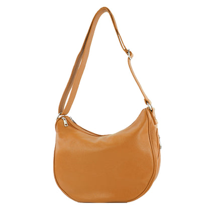modamoda de T222 Damen Leder Umhängetasche Schultertasche handmade in Italy
