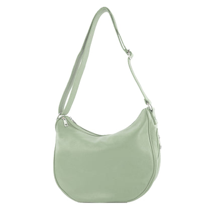 modamoda de T222 Damen Leder Umhängetasche Schultertasche handmade in Italy