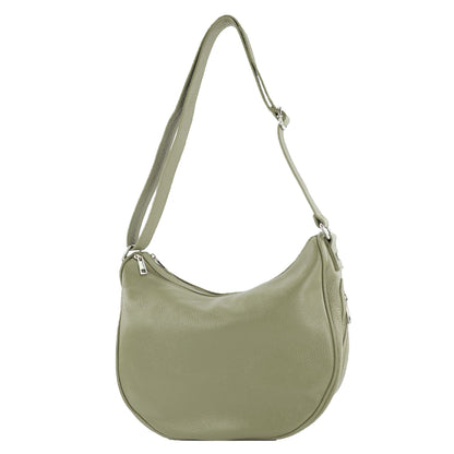 modamoda de T222 Damen Leder Umhängetasche Schultertasche handmade in Italy