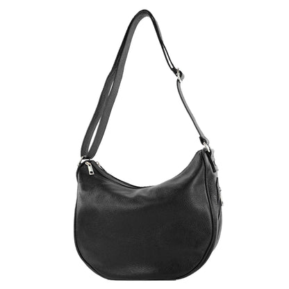modamoda de T222 Damen Leder Umhängetasche Schultertasche handmade in Italy