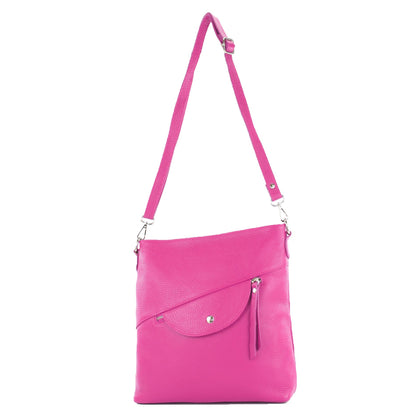 modamoda de T223 Damen Leder Umhängetasche Schultertasche Medium handmade in Italy