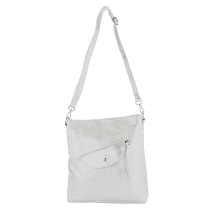 modamoda de T223 Damen Leder Umhängetasche Schultertasche Medium handmade in Italy