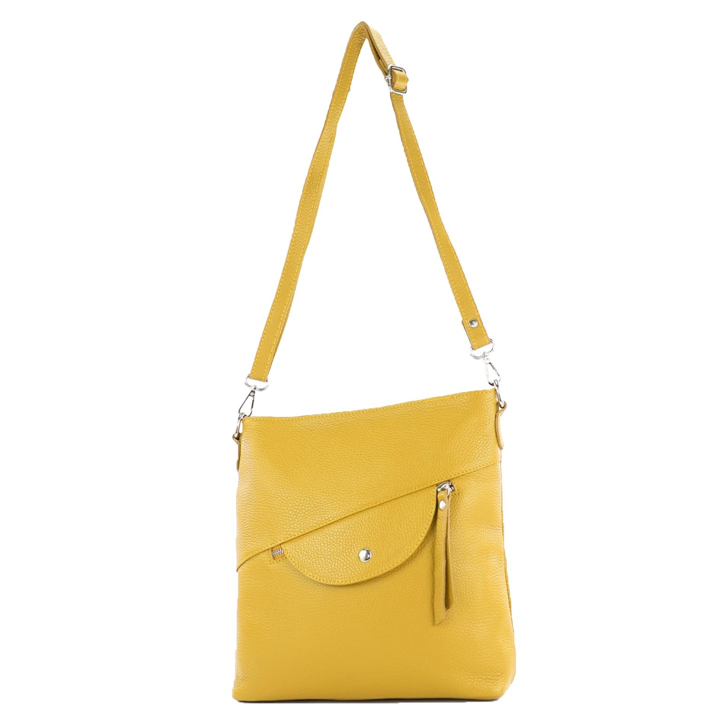 modamoda de T223 Damen Leder Umhängetasche Schultertasche Medium handmade in Italy