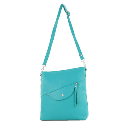 modamoda de T223 Damen Leder Umhängetasche Schultertasche Medium handmade in Italy