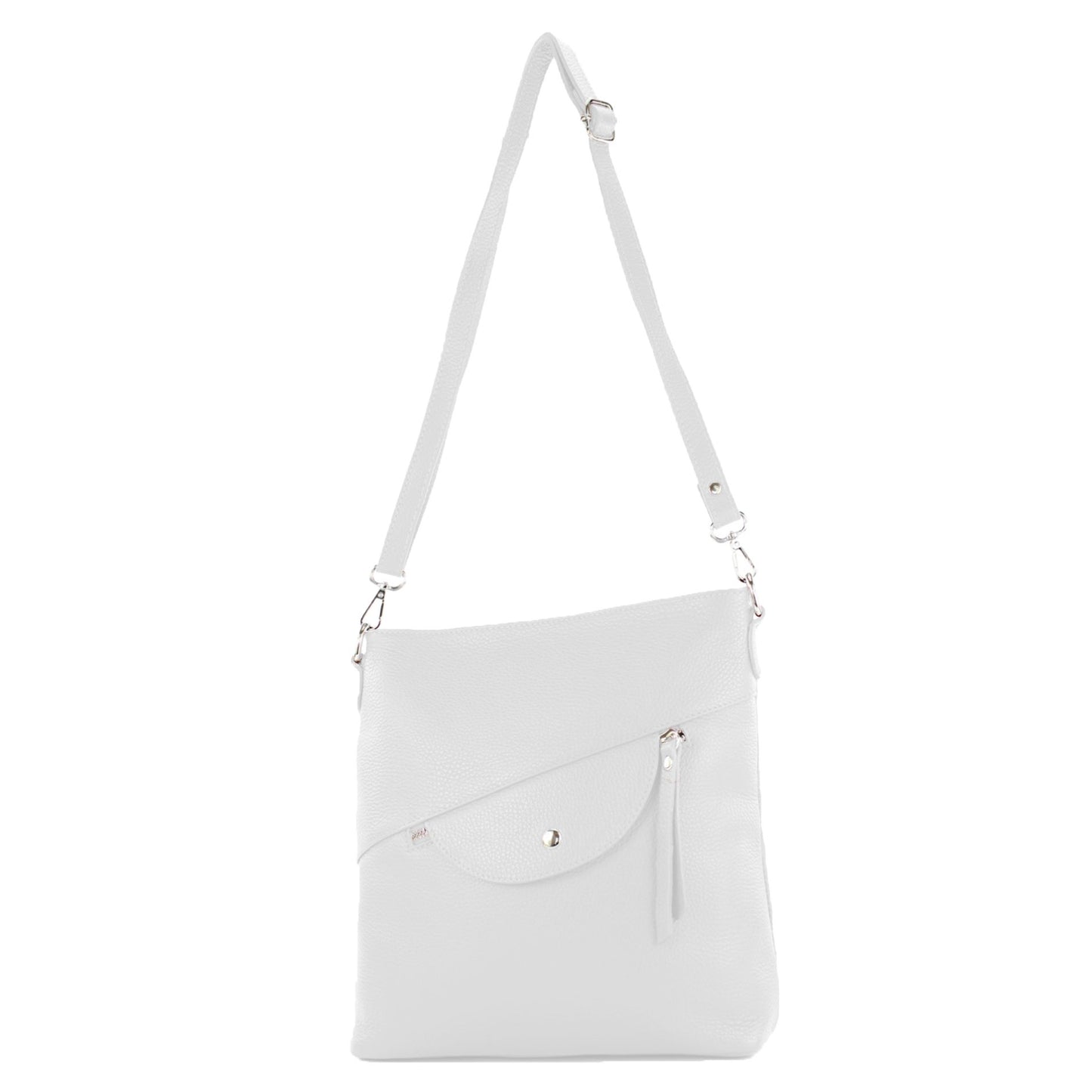 modamoda de T223 Damen Leder Umhängetasche Schultertasche Medium handmade in Italy