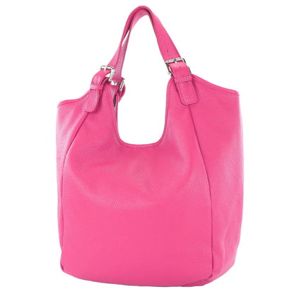 modamoda de T227  Damen Shopper Schultertasche Leder Large handmade in Italy