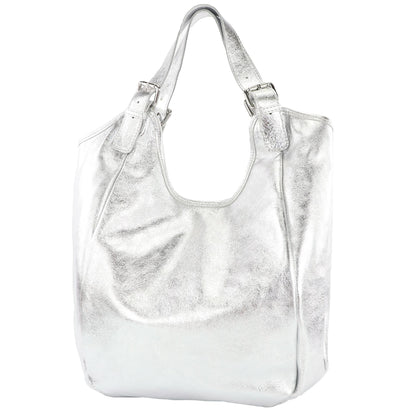 modamoda de T227  Damen Shopper Schultertasche Leder Large handmade in Italy
