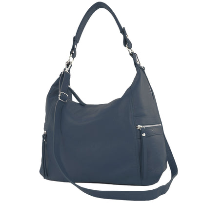modamoda de T229 Damen Schultertasche Shopper aus Leder Large handmade in Italy