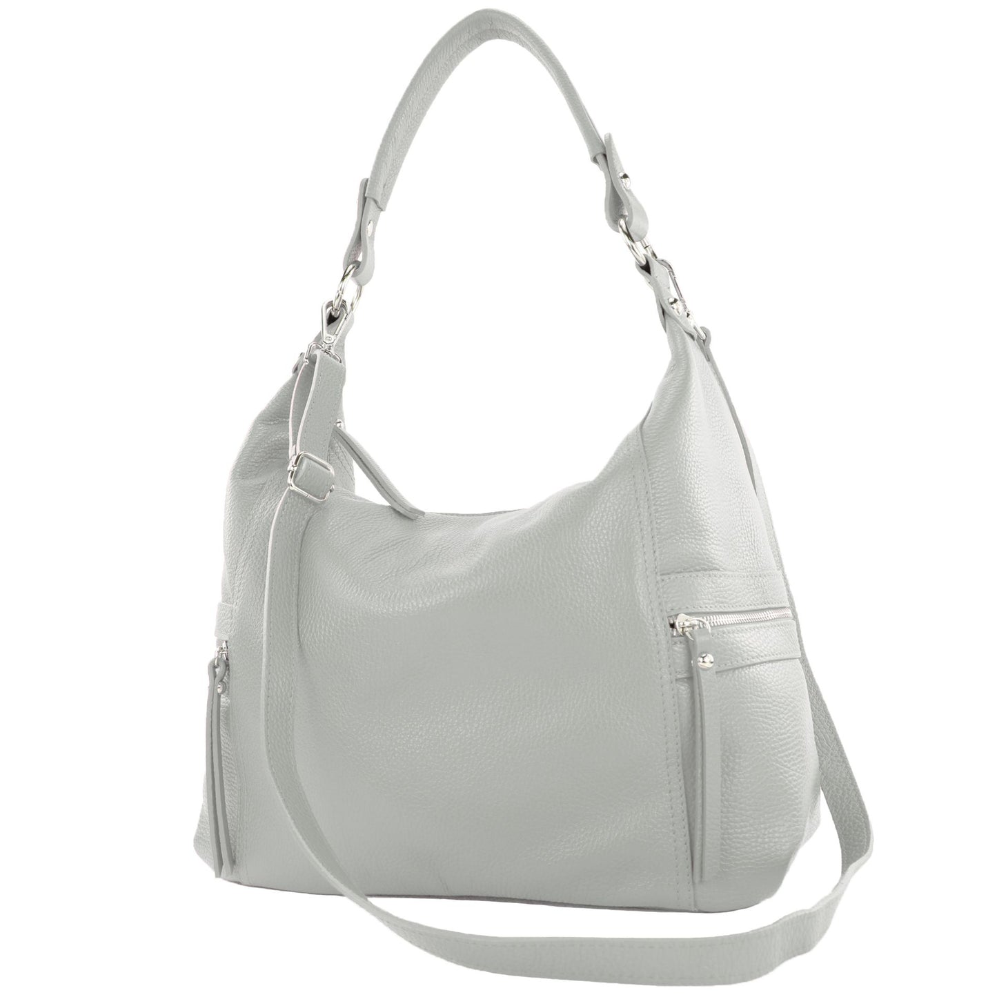 modamoda de T229 Damen Schultertasche Shopper aus Leder Large handmade in Italy
