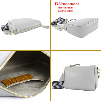 modamoda de T230 Damen Leder Umhängetasche Schultertasche handmade in Italy