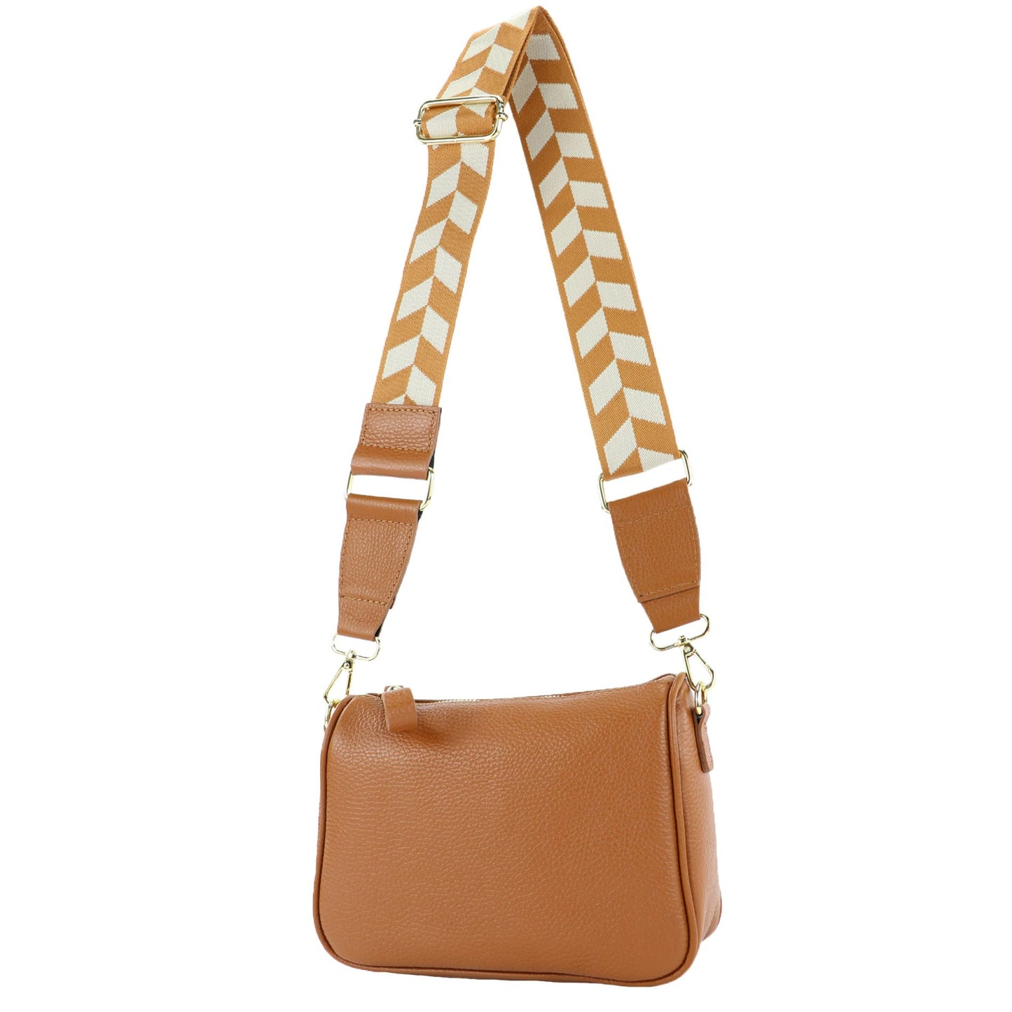modamoda de T230 Damen Leder Umhängetasche Schultertasche handmade in Italy