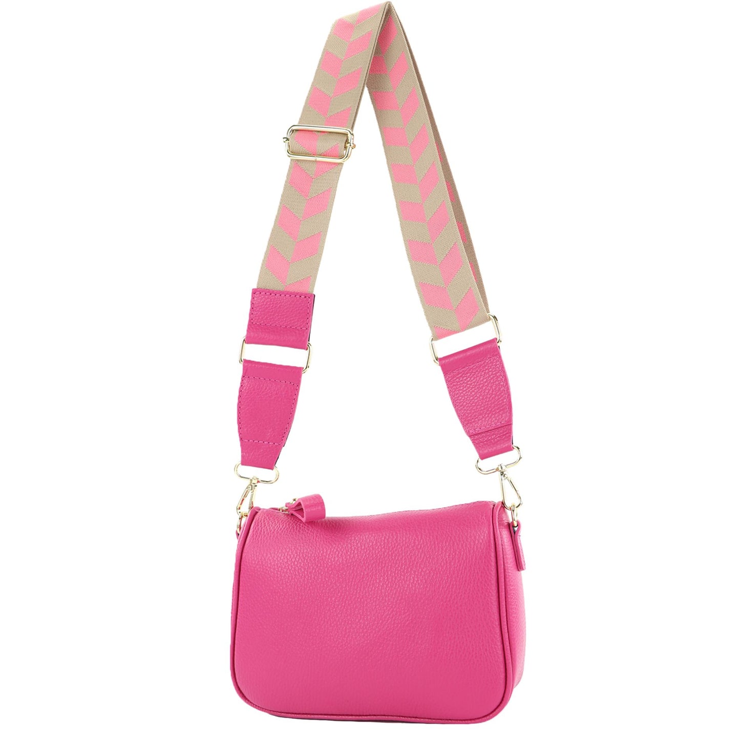 modamoda de T230 Damen Leder Umhängetasche Schultertasche handmade in Italy