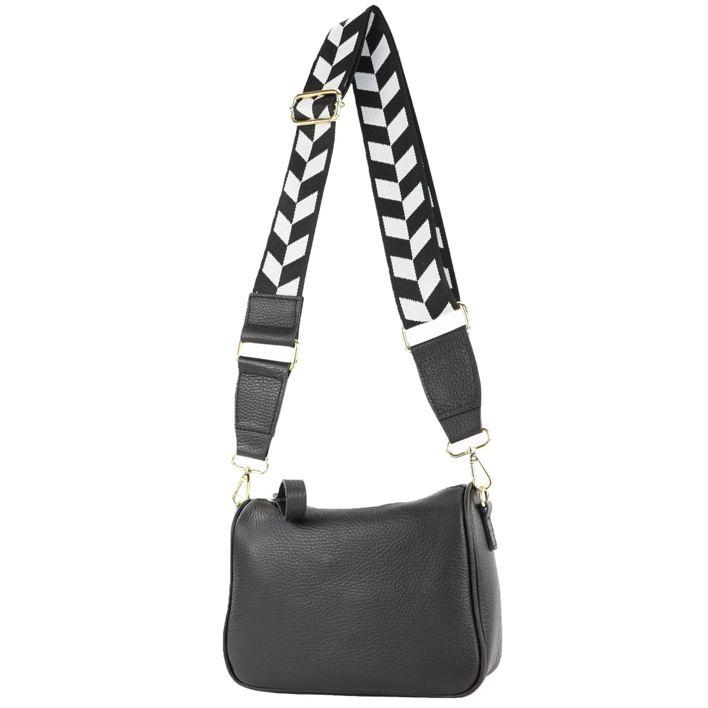 modamoda de T230 Damen Leder Umhängetasche Schultertasche handmade in Italy