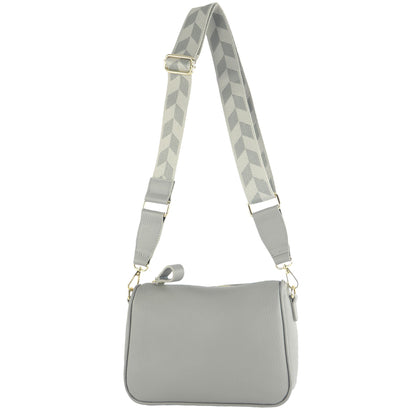 modamoda de T230 Damen Leder Umhängetasche Schultertasche handmade in Italy