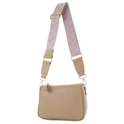 modamoda de T230 Damen Leder Umhängetasche Schultertasche handmade in Italy