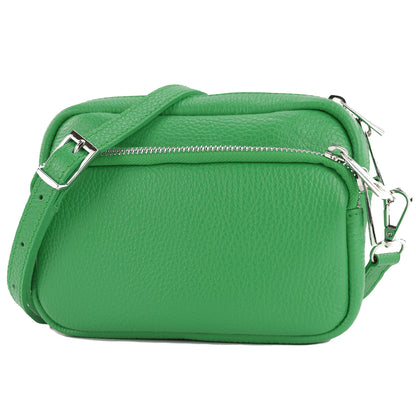 modamoda de - T231 - ital. Umhängetasche Klein Small aus Leder