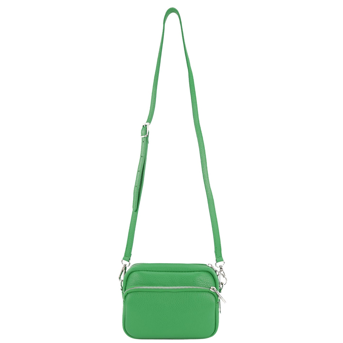 modamoda de - T231 - ital. Umhängetasche Klein Small aus Leder