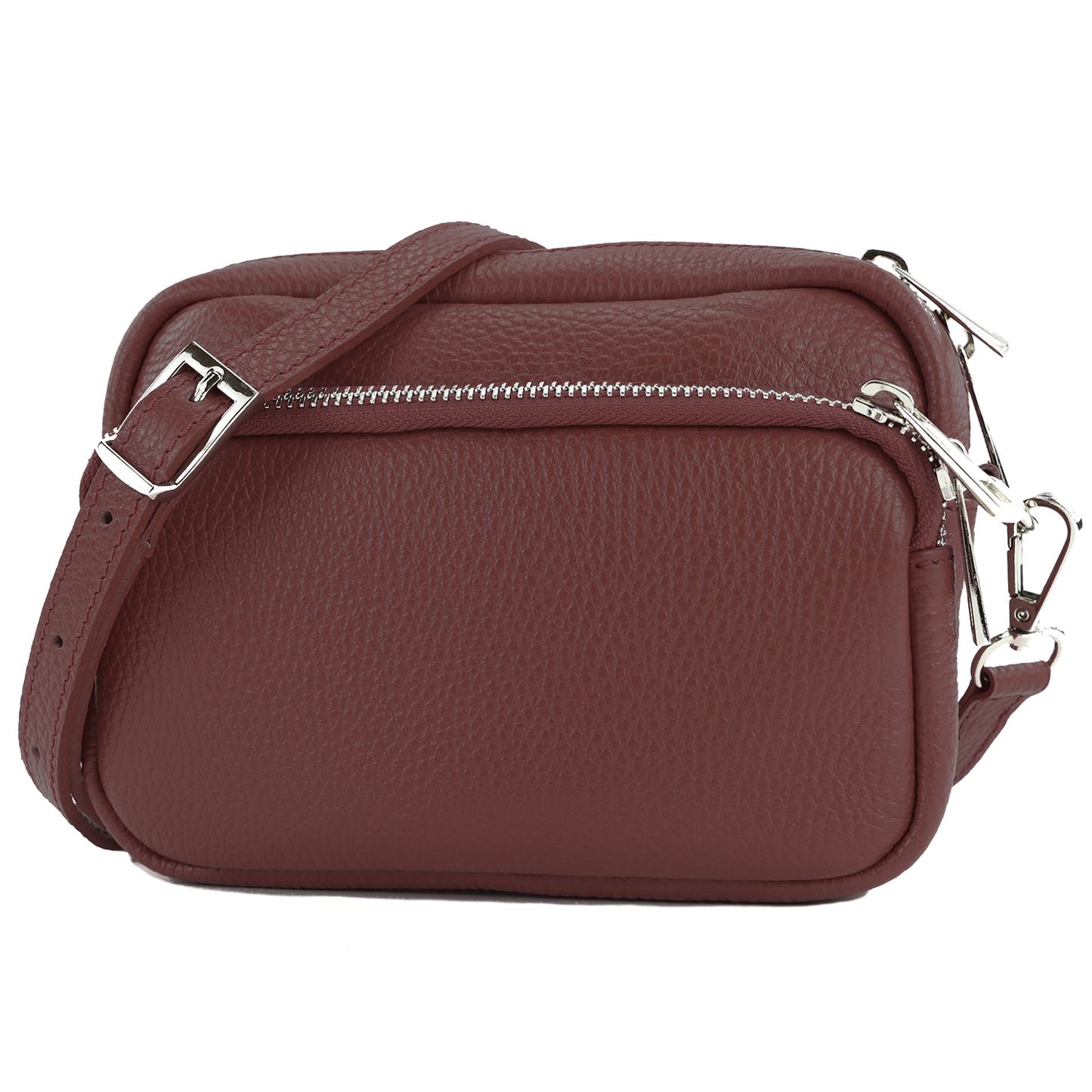 modamoda de - T231 - ital. Umhängetasche Klein Small aus Leder