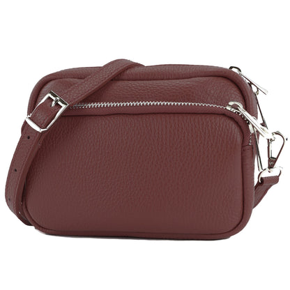 modamoda de - T231 - ital. Umhängetasche Klein Small aus Leder