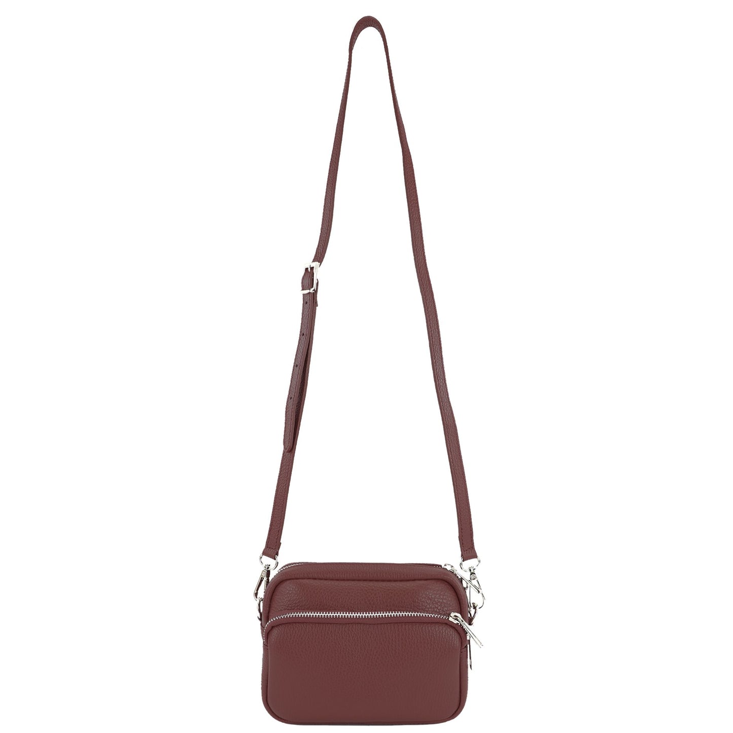 modamoda de - T231 - ital. Umhängetasche Klein Small aus Leder