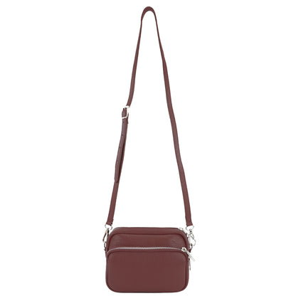 modamoda de - T231 - ital. Umhängetasche Klein Small aus Leder