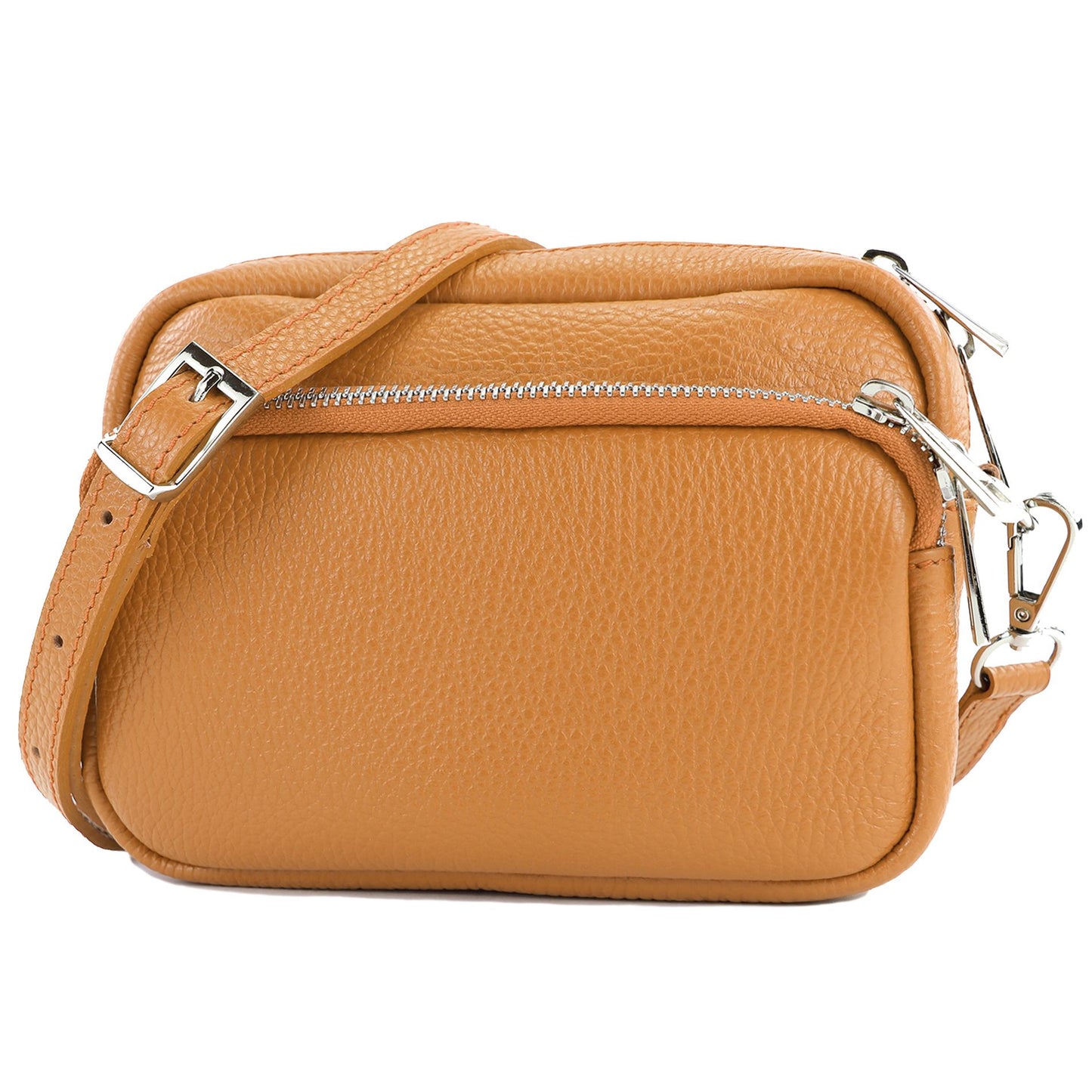 modamoda de - T231 - ital. Umhängetasche Klein Small aus Leder