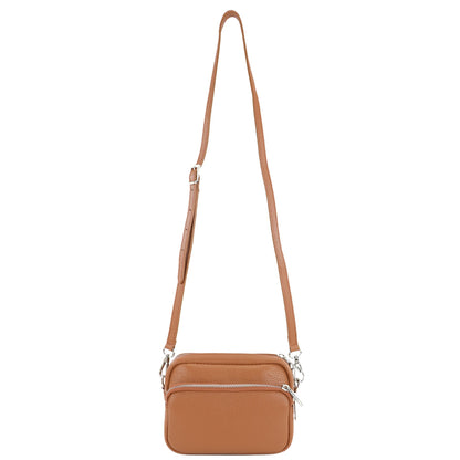 modamoda de - T231 - ital. Umhängetasche Klein Small aus Leder