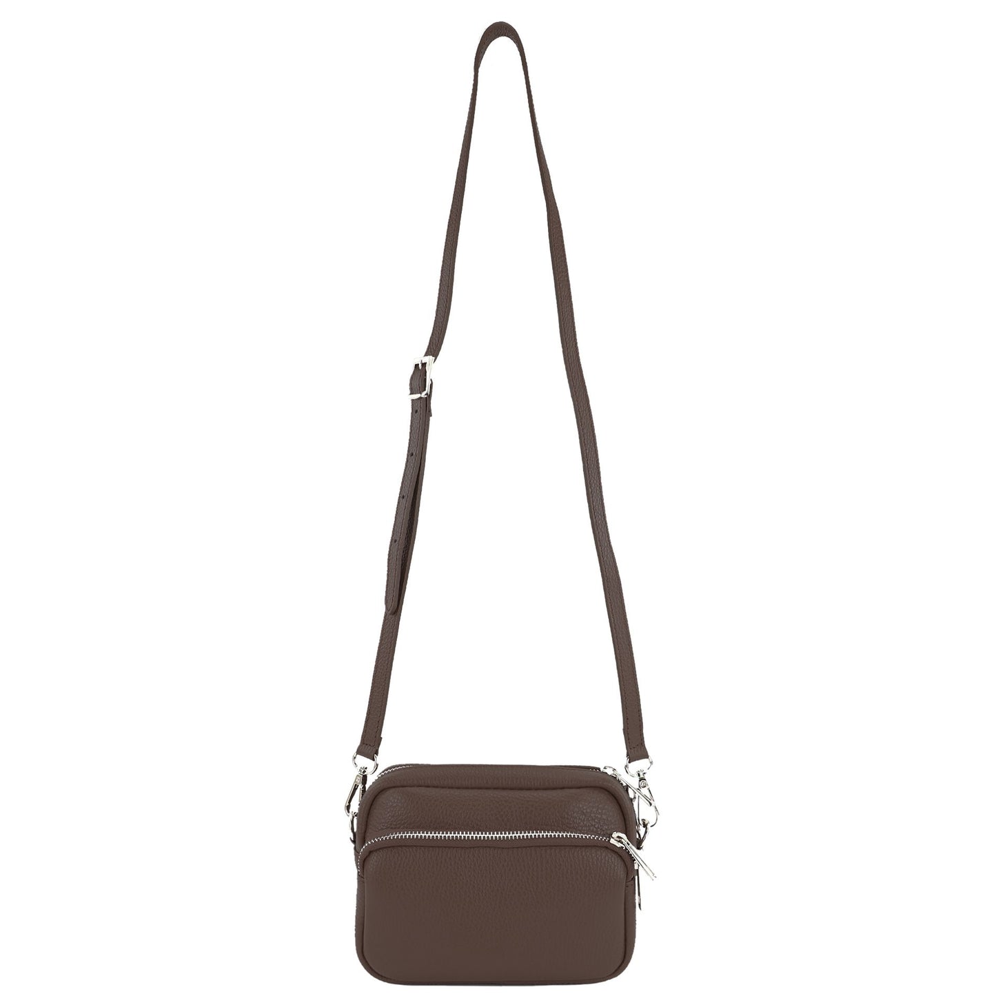 modamoda de - T231 - ital. Umhängetasche Klein Small aus Leder