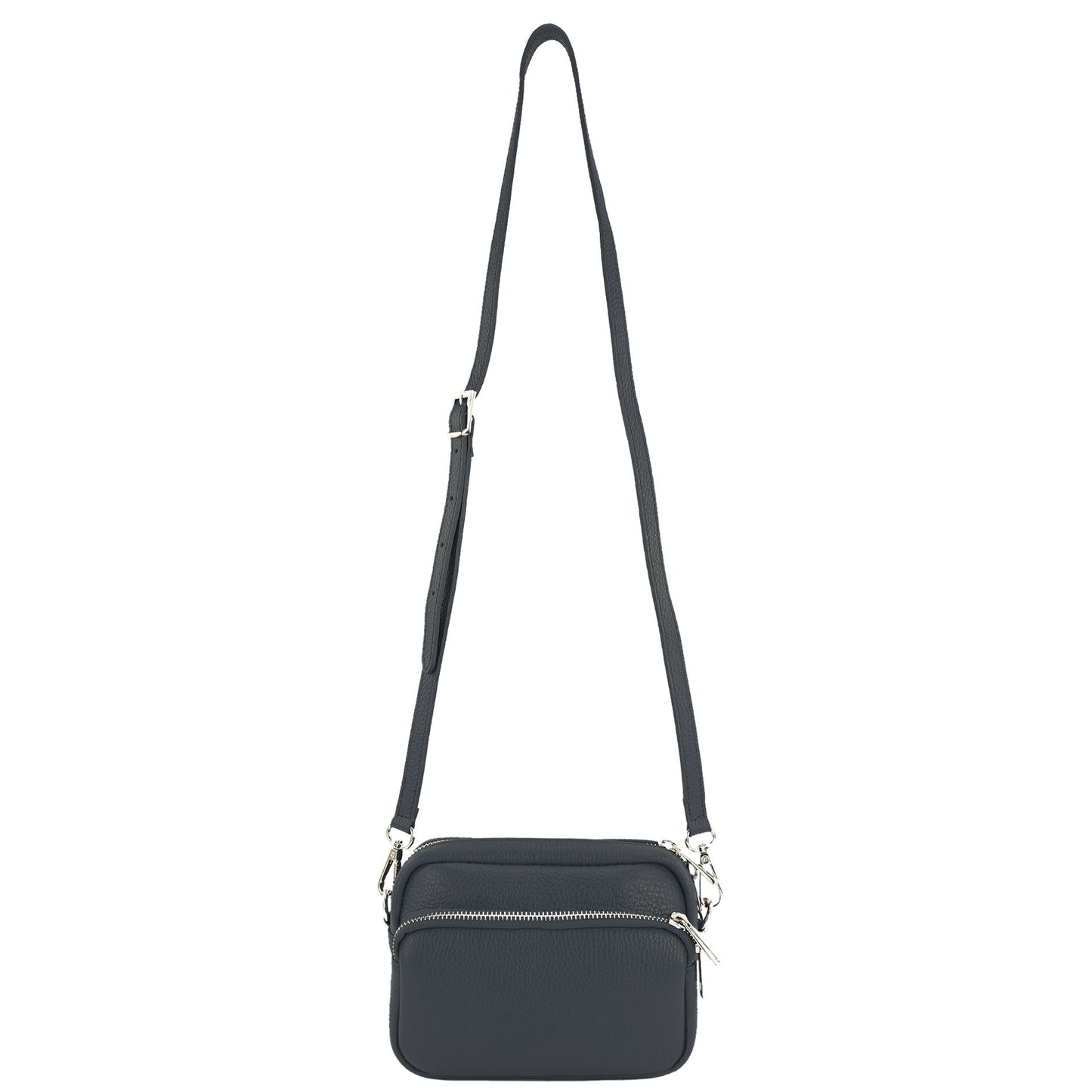modamoda de - T231 - ital. Umhängetasche Klein Small aus Leder
