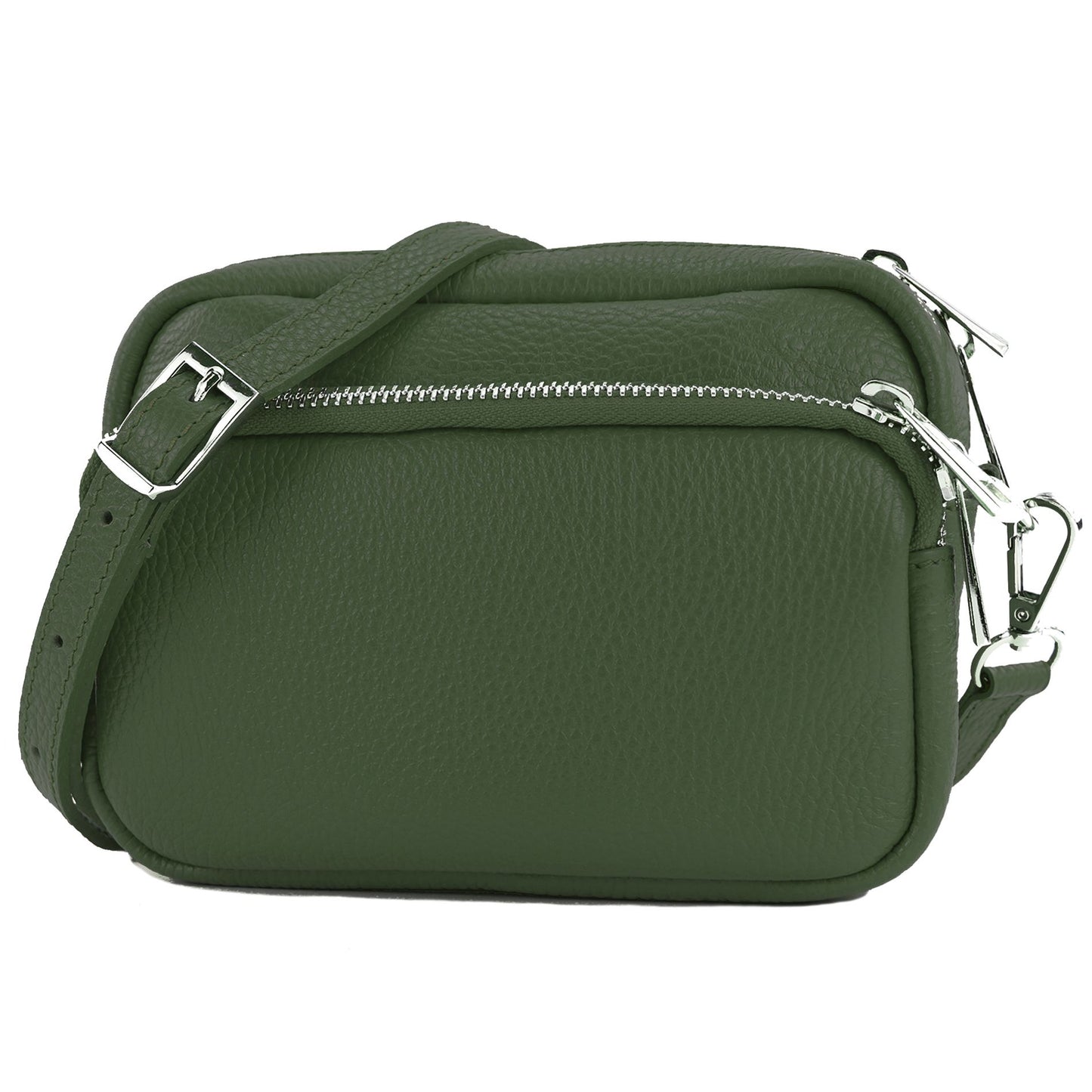 modamoda de - T231 - ital. Umhängetasche Klein Small aus Leder