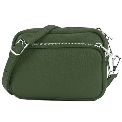 modamoda de - T231 - ital. Umhängetasche Klein Small aus Leder