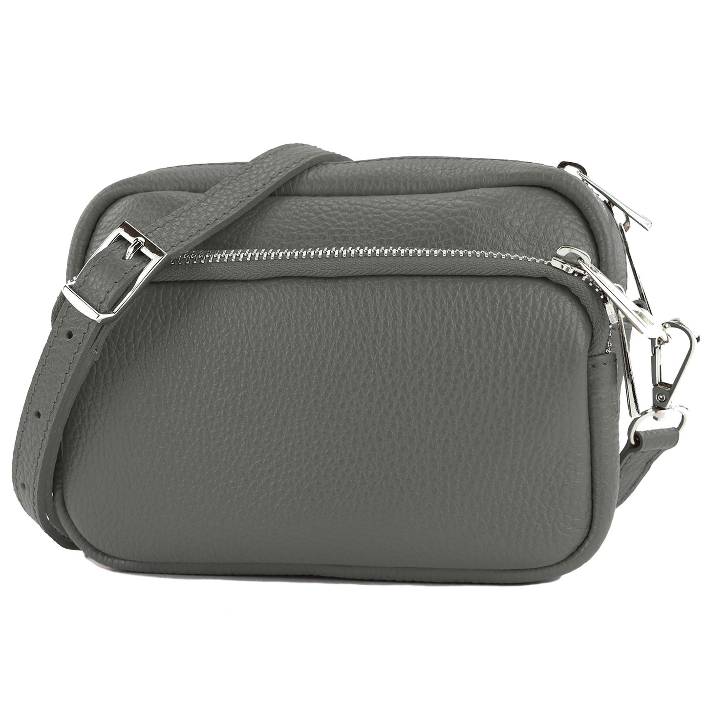 modamoda de - T231 - ital. Umhängetasche Klein Small aus Leder