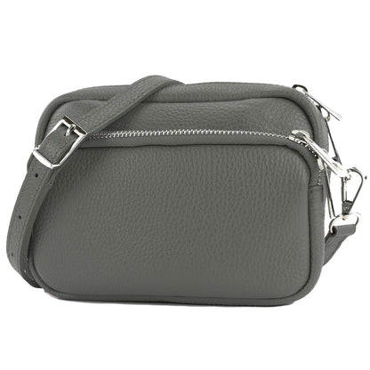 modamoda de - T231 - ital. Umhängetasche Klein Small aus Leder