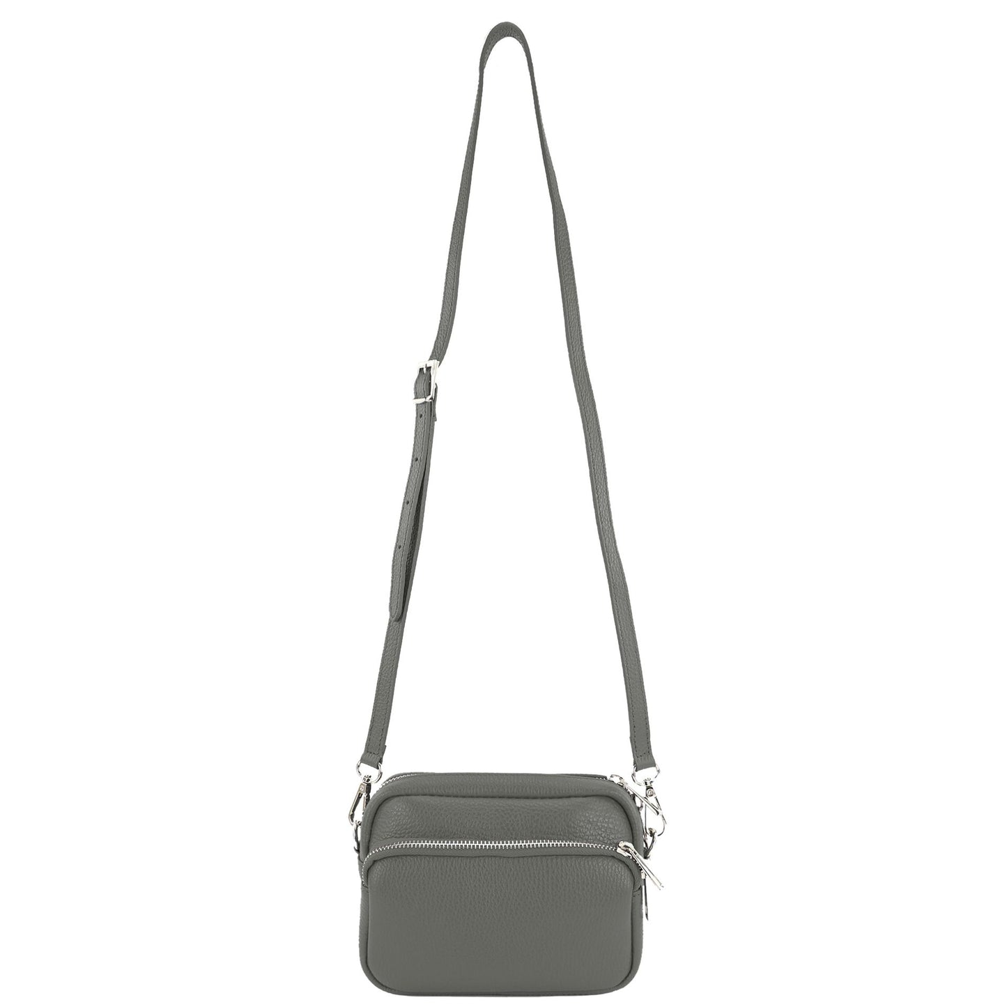 modamoda de - T231 - ital. Umhängetasche Klein Small aus Leder
