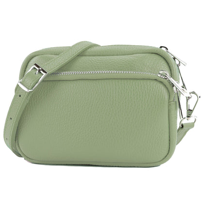 modamoda de - T231 - ital. Umhängetasche Klein Small aus Leder