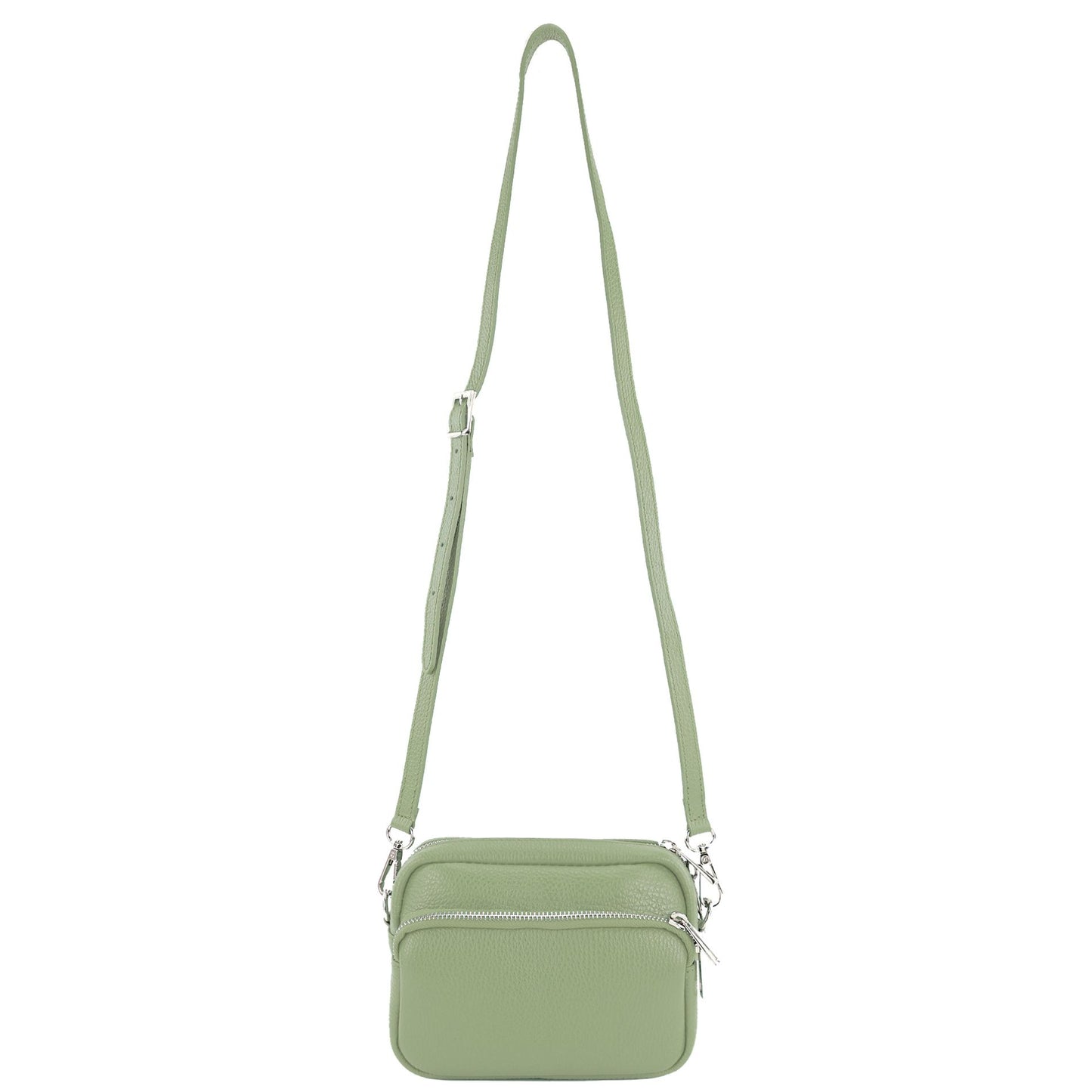 modamoda de - T231 - ital. Umhängetasche Klein Small aus Leder