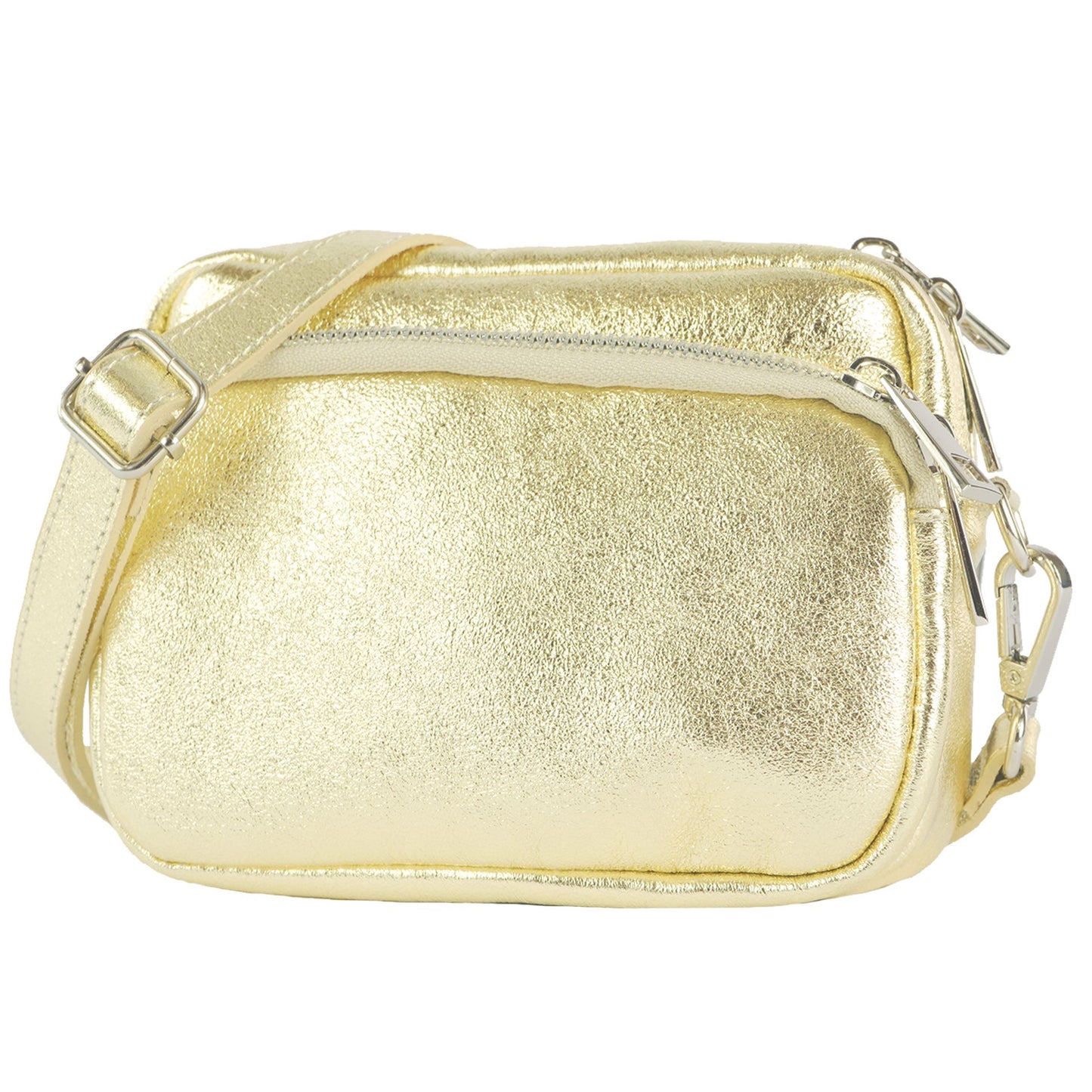 modamoda de - T231 - ital. Umhängetasche Klein Small aus Leder