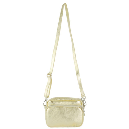 modamoda de - T231 - ital. Umhängetasche Klein Small aus Leder