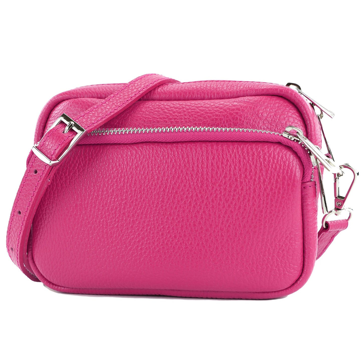 modamoda de - T231 - ital. Umhängetasche Klein Small aus Leder