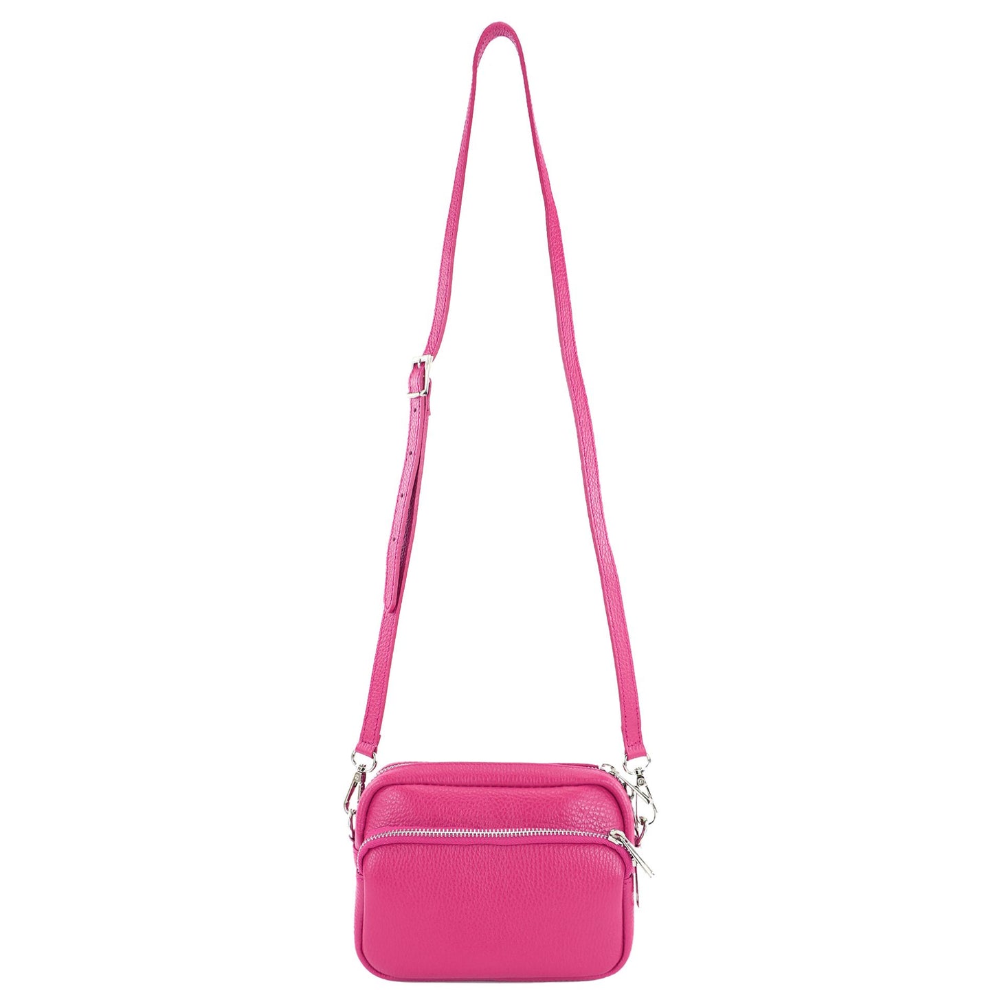 modamoda de - T231 - ital. Umhängetasche Klein Small aus Leder