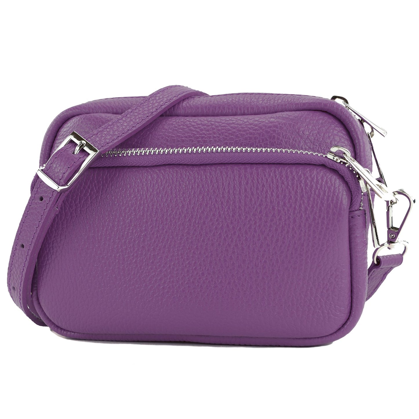 modamoda de - T231 - ital. Umhängetasche Klein Small aus Leder