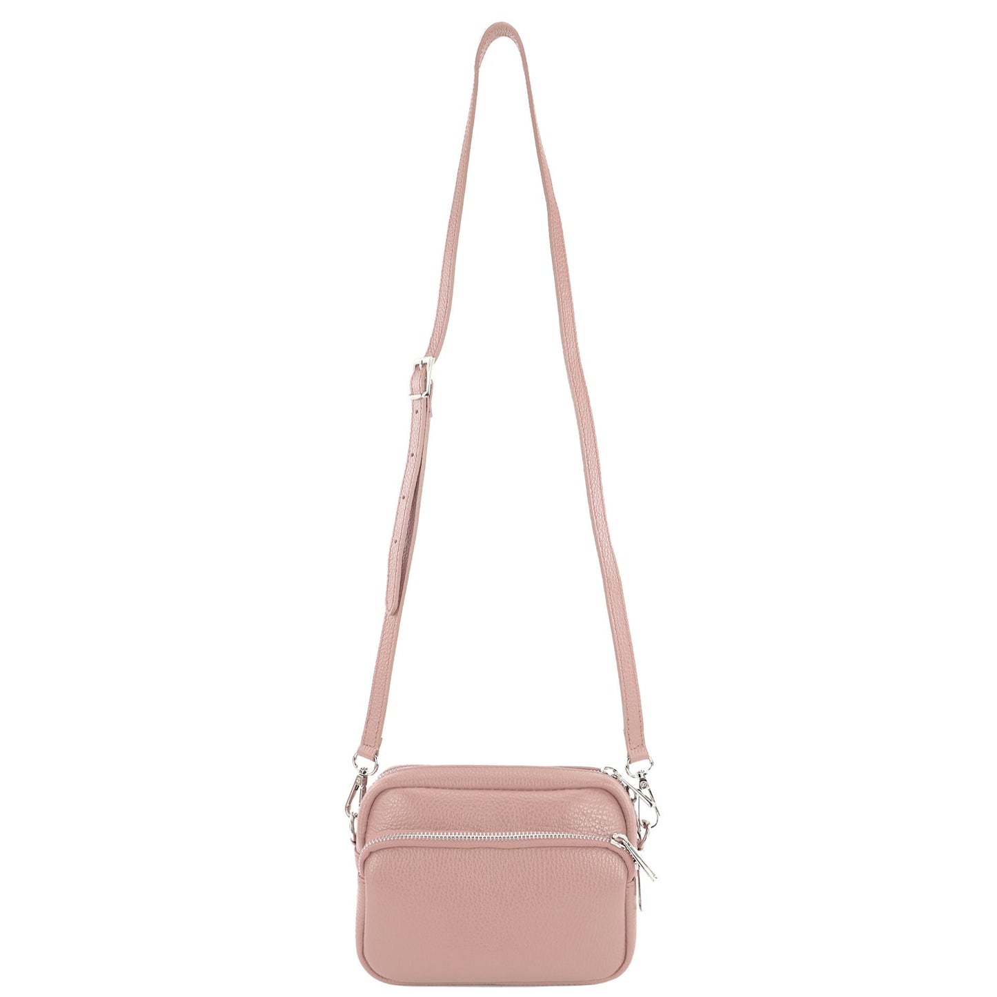 modamoda de - T231 - ital. Umhängetasche Klein Small aus Leder