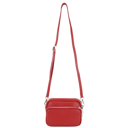 modamoda de - T231 - ital. Umhängetasche Klein Small aus Leder