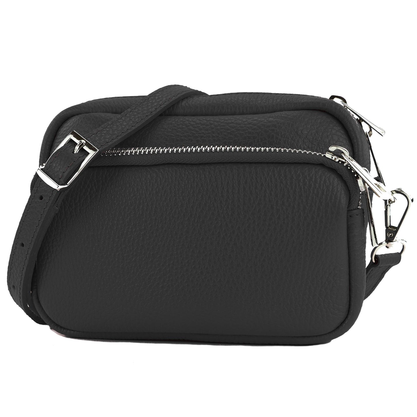 modamoda de - T231 - ital. Umhängetasche Klein Small aus Leder