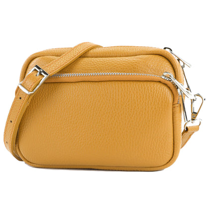 modamoda de - T231 - ital. Umhängetasche Klein Small aus Leder