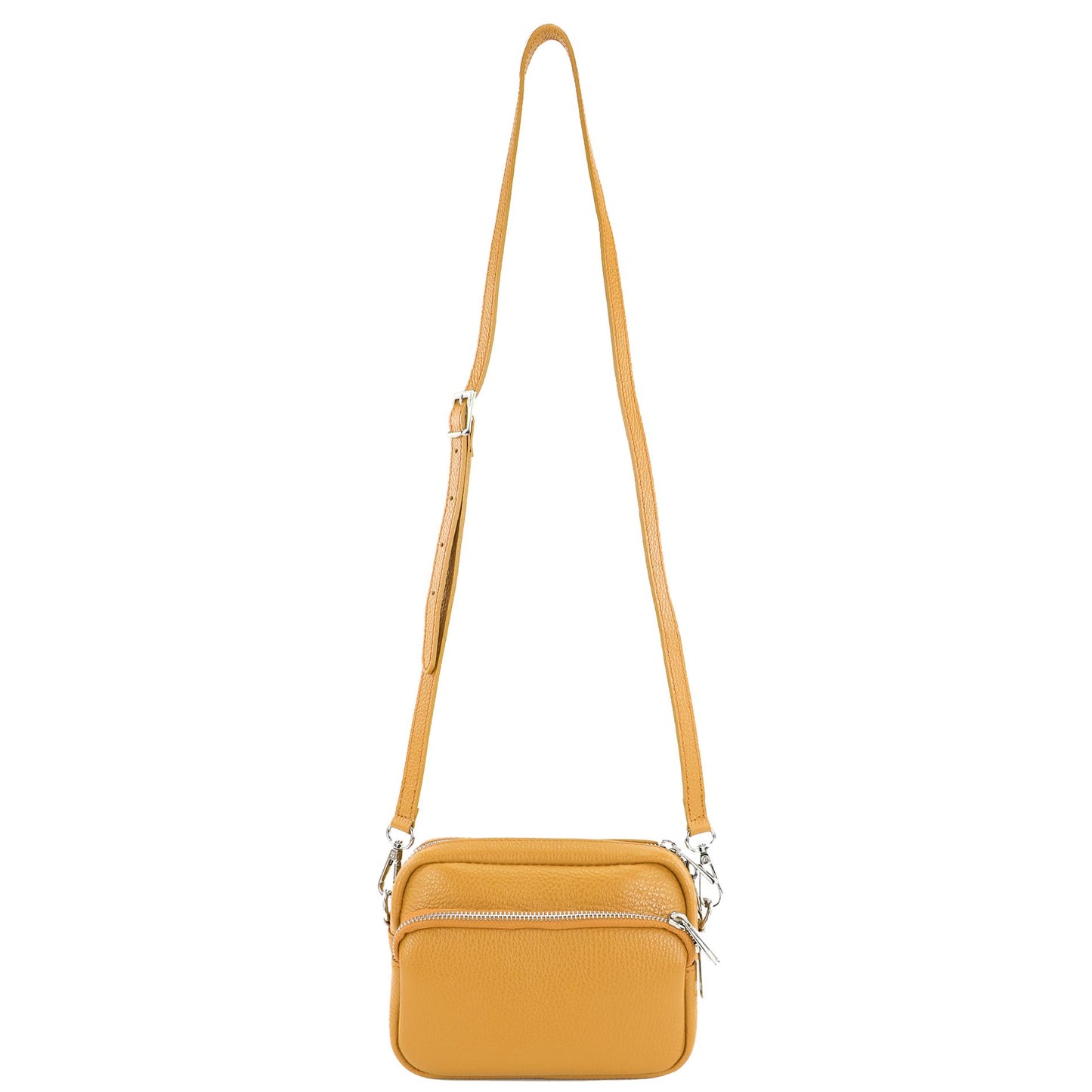 modamoda de - T231 - ital. Umhängetasche Klein Small aus Leder