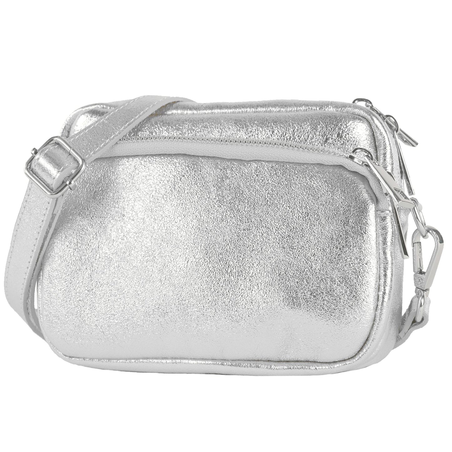 modamoda de - T231 - ital. Umhängetasche Klein Small aus Leder