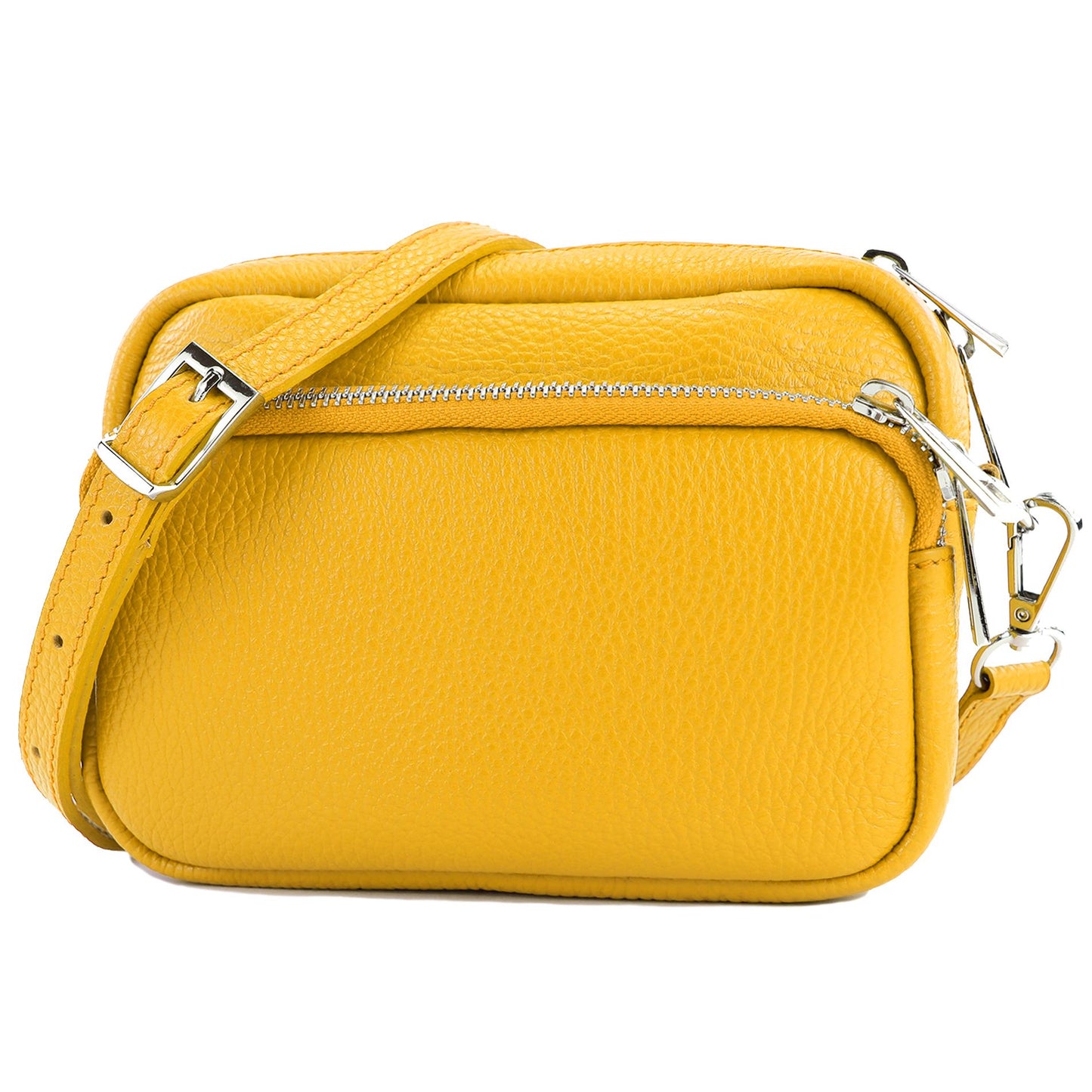 modamoda de - T231 - ital. Umhängetasche Klein Small aus Leder