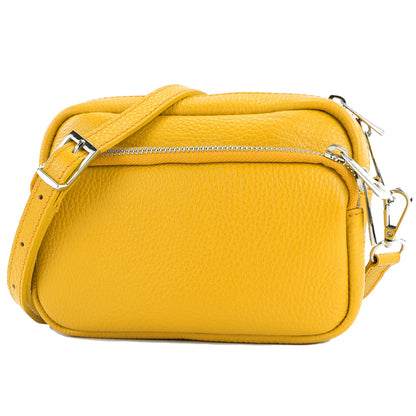 modamoda de - T231 - ital. Umhängetasche Klein Small aus Leder